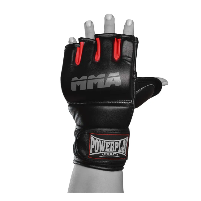 Перчатки MMA PowerPlay 3053 размер L/XL, черно-красные