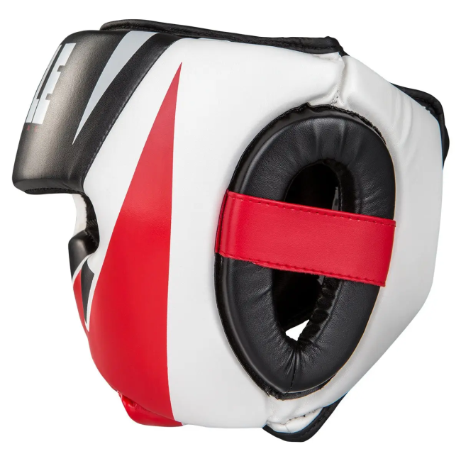 Шлем боксерский с капой TITLE MMA Command размер L, бело-красный