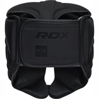 Шлем боксерский с капой RDX T15 Noir Cheek Protector размер XL, черный