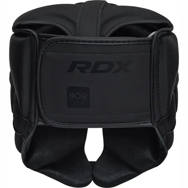Шолом боксерський з капою RDX T15 Noir Cheek Protector розмір XL, чорний