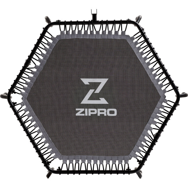 Батут для фитнеса Zipro Fitness с перилами 4,5 фута 130 см черный