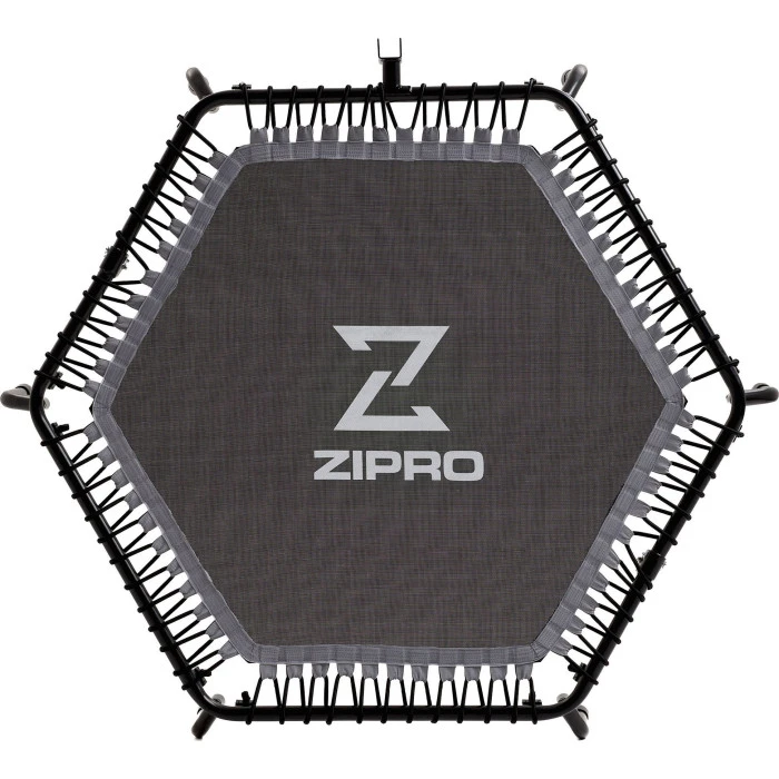 Батут для фітнесу Zipro Fitness з поручнем 4,5 фути 130 см чорний