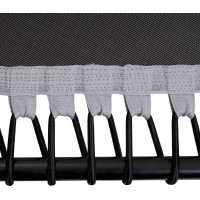 Батут для фитнеса Zipro Fitness с перилами 4,5 фута 130 см черный