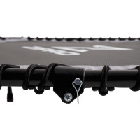 Батут для фитнеса Zipro Fitness с перилами 4,5 фута 130 см черный