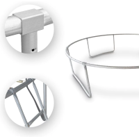 Батут OUTTEC Pumpkin с внутренней сеткой 10 футов 305 см черный