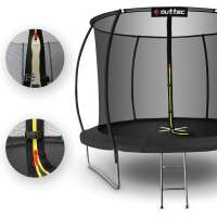 Батут OUTTEC Pumpkin с внутренней сеткой 10 футов 305 см черный