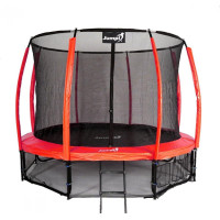 Батут Jumpi Maxy Comfort Plus с внутренней сеткой 12,5 футов 374 см красный