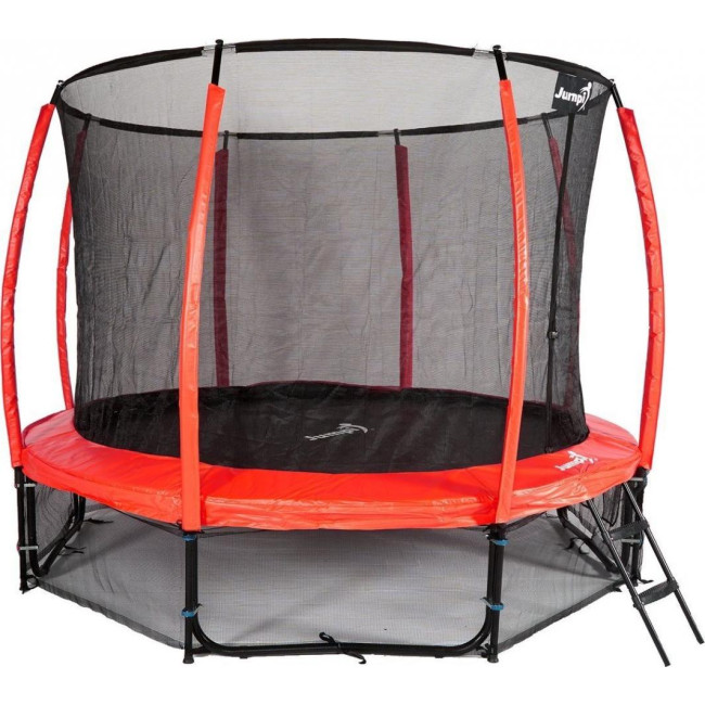 Батут Jumpi Maxy Comfort Plus с внутренней сеткой 12,5 футов 374 см красный