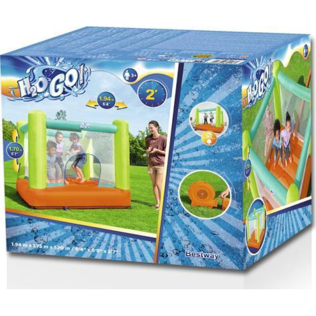 Батут надувной Jump and Soar Bouncer Bestway 53394 разноцветный