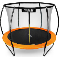 Батут Neo-Sport з внутрішньою сіткою 10 футів 312 см чорно-помаранчевий