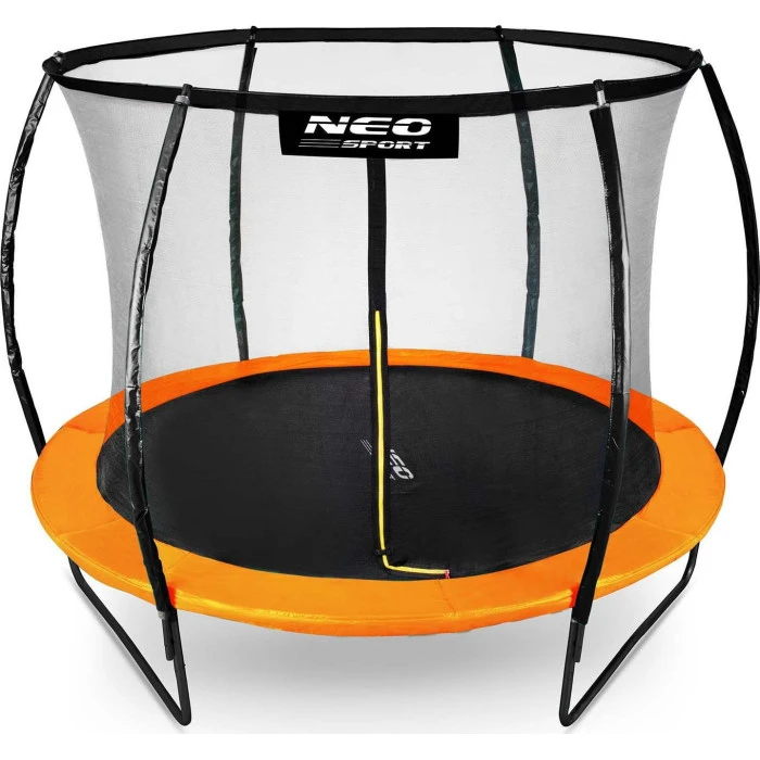 Батут Neo-Sport с внутренней сеткой 10 футов 312 см черно-оранжевый