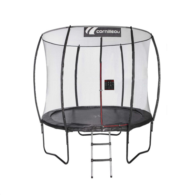 Батут CORNILLEAU SPRINGCARE 311083 с наружной сеткой 244 см черный