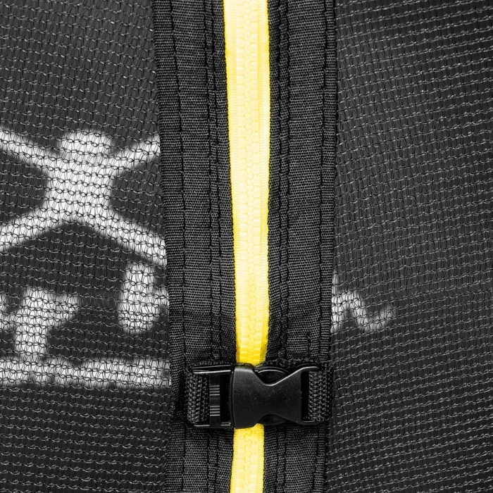 Батут Gymrex GR-TR03 з зовнішньою сіткою 8 футів 244 см чорно-зелений