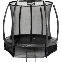 Батут Jumpi Maxy Comfort Plus з внутрішньою сіткою 8,5 футів 252 см чорний