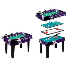 Настольный футбол, хоккей, бильярд WORKER 4в1, 91,3 х 50,4 х 75,5 см