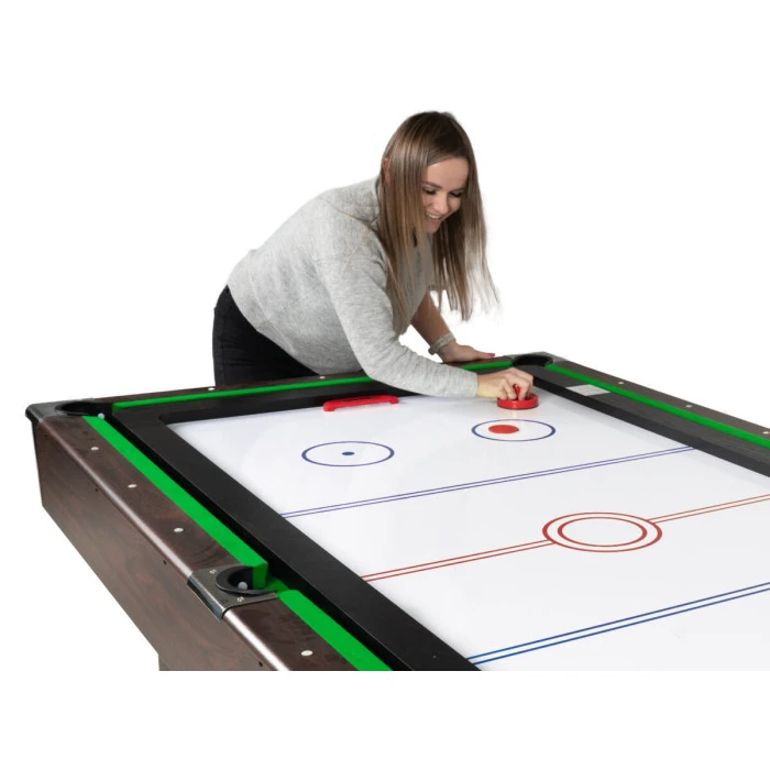 Бильярдный стол THUNDER BOLD-BROWN с накладками для аэрохоккея/настольного тенниса 9FT, 274 х 142 х 81 см