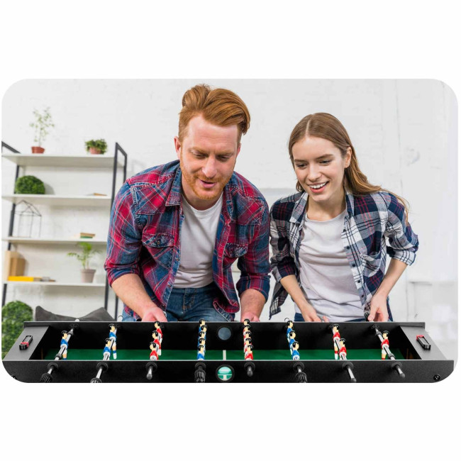 Настольный футбол Neo-Sport NS-803, 121 x 61 x 80 см – черный.