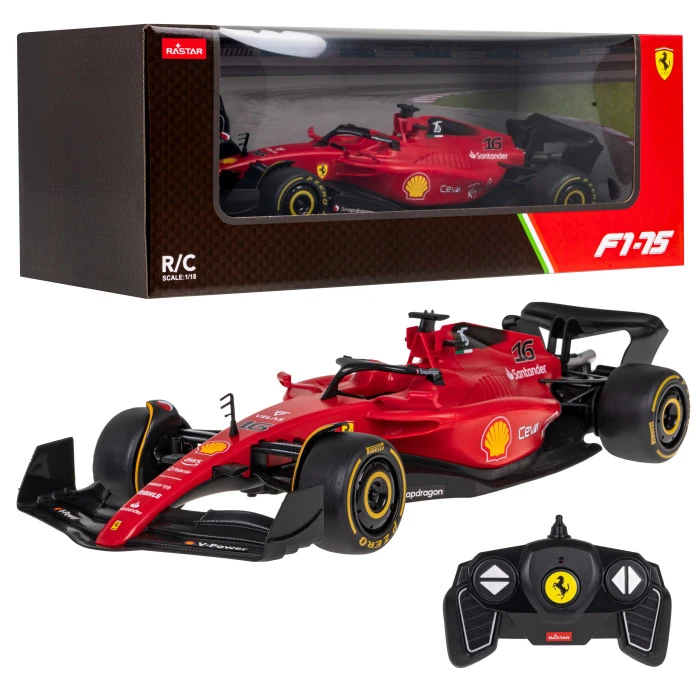 Ferrari F1 75 RASTAR модель 1:18 Гоночный автомобиль на дистанционном управлении + пульт дистанционного управления 2,4 ГГц + наклейки