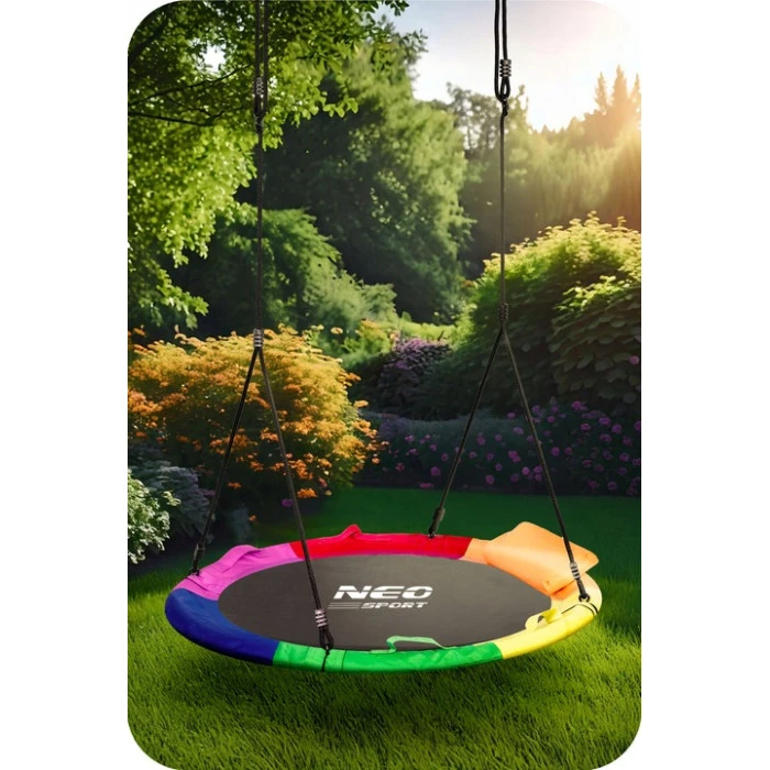Гойдалка-гніздо Neo-Sport Swingo 100 см, різнокольорова