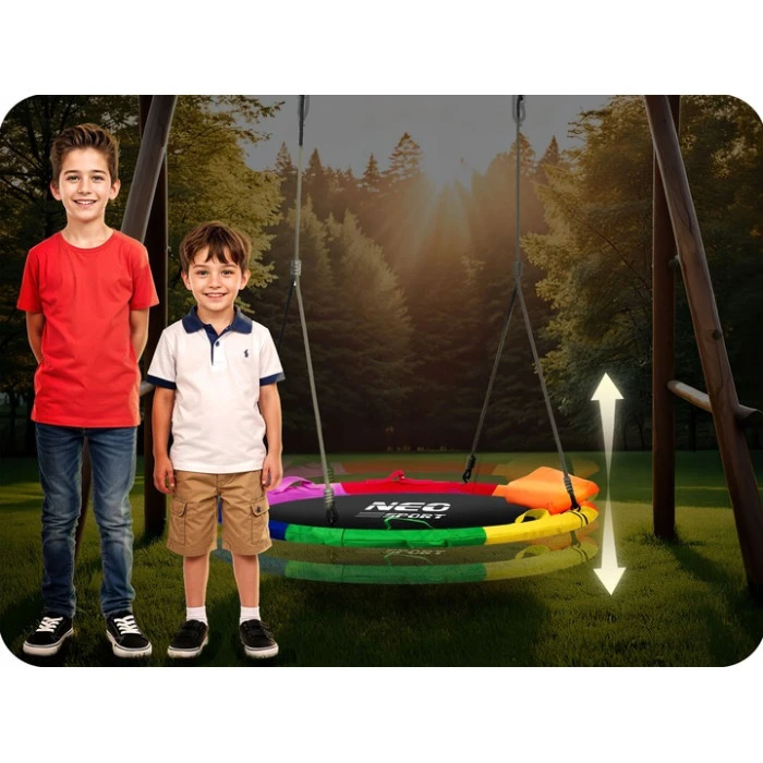 Гойдалка-гніздо Neo-Sport Swingo 100 см, різнокольорова