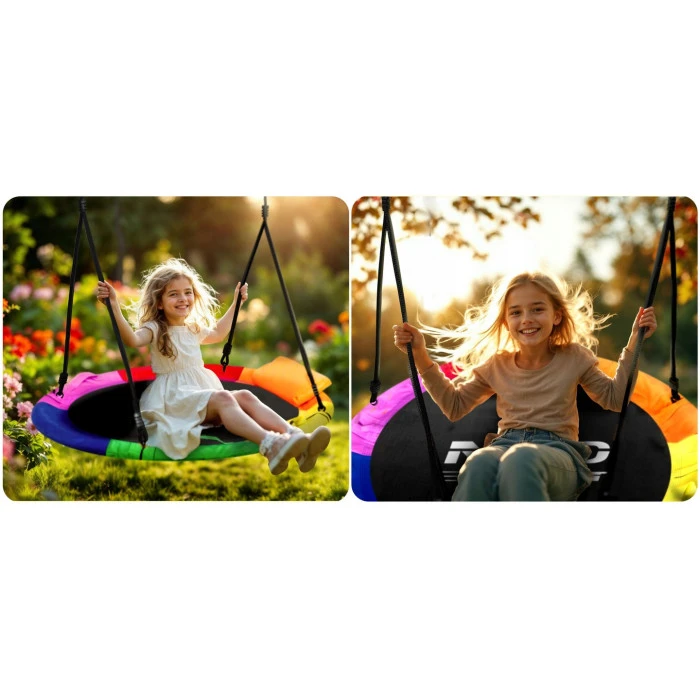 Гойдалка-гніздо Neo-Sport Swingo 100 см, різнокольорова