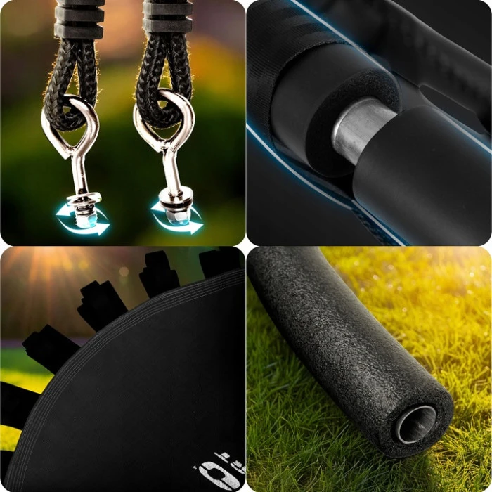 Гойдалка Neo-Sport Swingo Гніздо лелеки 120 см, чорна