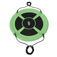 Гойдалка-гніздо кругла NB5031 NILS CAMP, 100 см - зелено-чорна 