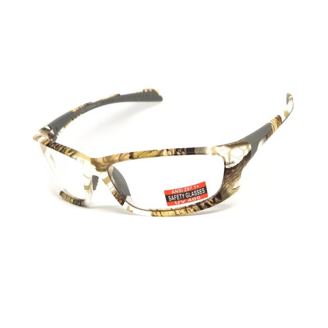 Окуляри захисні Global Vision Hercules-5 White Camo, прозорі