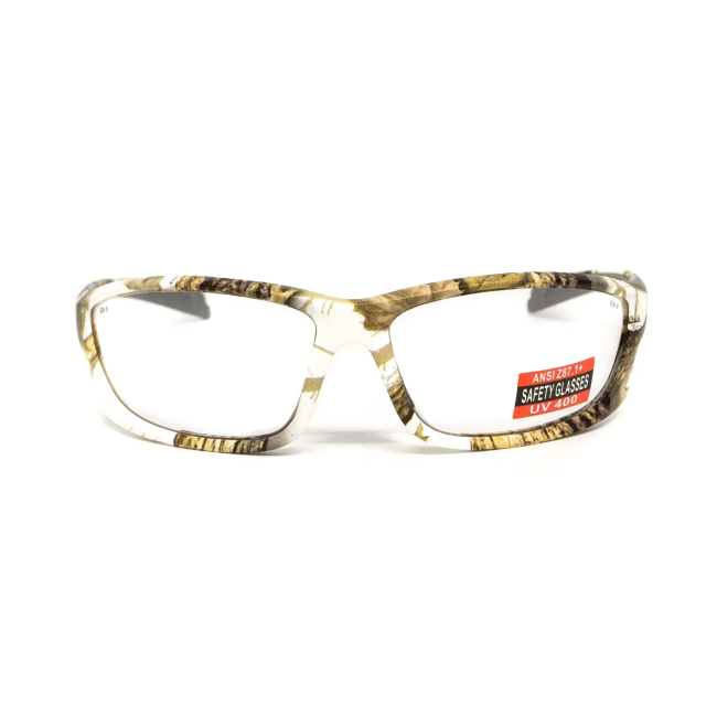 Окуляри захисні Global Vision Hercules-5 White Camo, прозорі