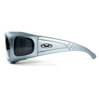 Окуляри захисні з ущільнювачем Global Vision Outfitter Metallic Anti-Fog, сірі