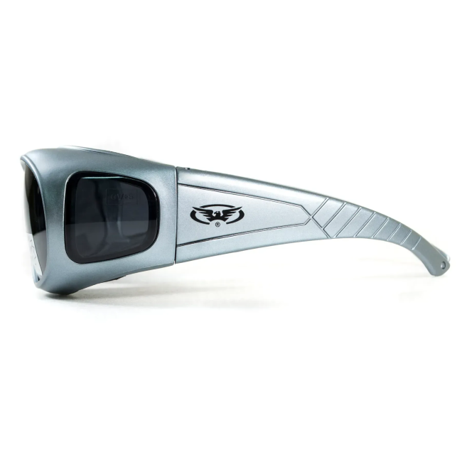 Окуляри захисні з ущільнювачем Global Vision Outfitter Metallic Anti-Fog, сірі