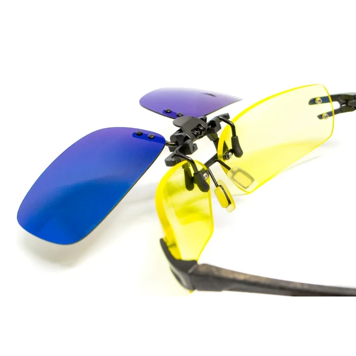 Полярізаційна накладка на окуляри, синя