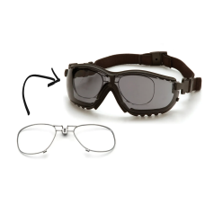 Окуляри захисні з ущільнювачем Pyramex V2G+RX Super Anti-Fog H2MAX, сірі