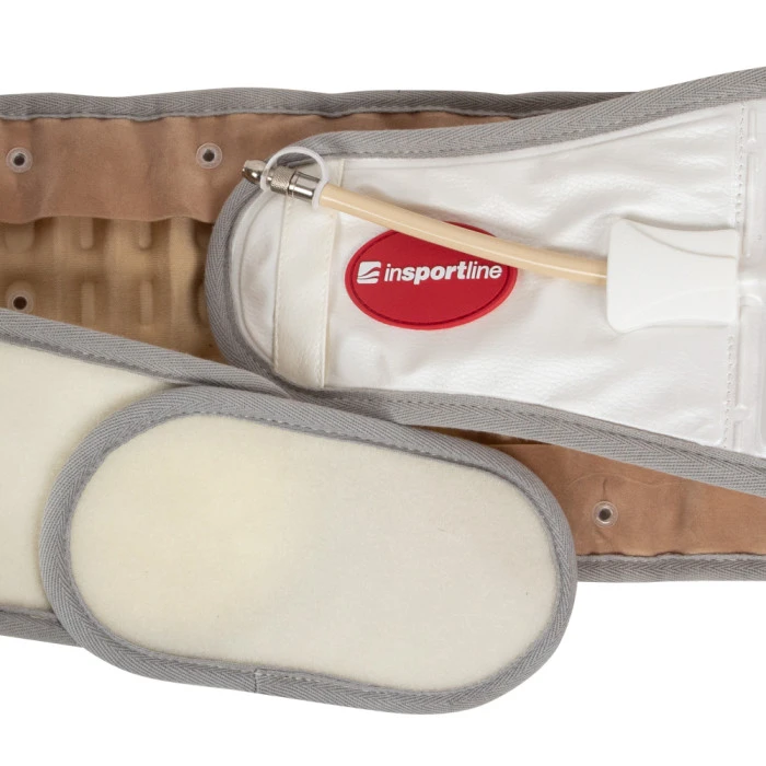 Поясничный декомпрессионный пояс inSPORTline Ronyo - белый/3XL