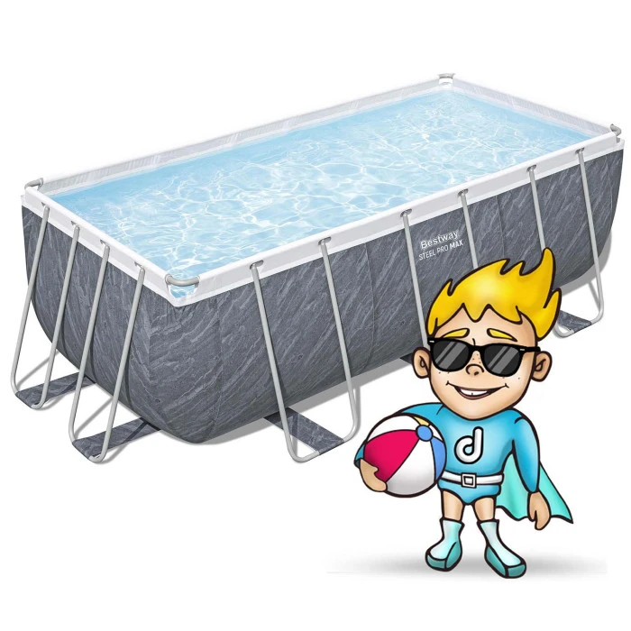 Басейн каркасний прямокутний 11в1 Bestway 56722, 412 x 201 x 122 см