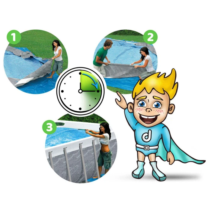 Басейн каркасний прямокутний 11в1 Bestway 56722, 412 x 201 x 122 см