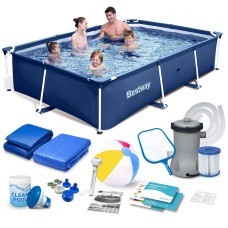 Бассейн каркасный прямоугольный 15в1 Bestway 56403N, 259 x 170 x 61 см