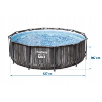 Басейн каркасний 11в1 Bestway 5614Z Steel Pro Max 427 см