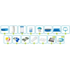 Бассейн каркасный 16в1 INTEX 28212, 366 x 76 см + машина для создания пузырей