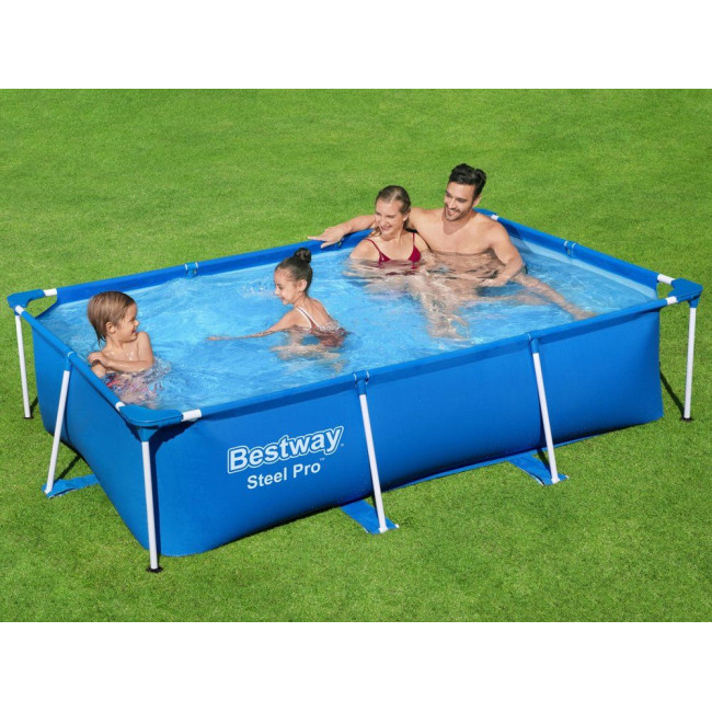 Бассейн каркасный прямоугольный 2в1 Bestway 56403 Steel Pro 259 х 170 см