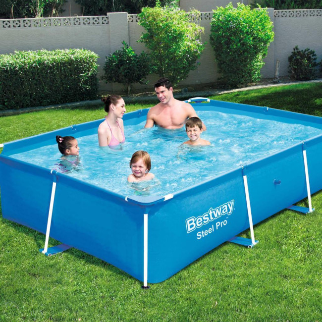 Бассейн каркасный прямоугольный Bestway 56403 Steel Pro 259 х 170 см