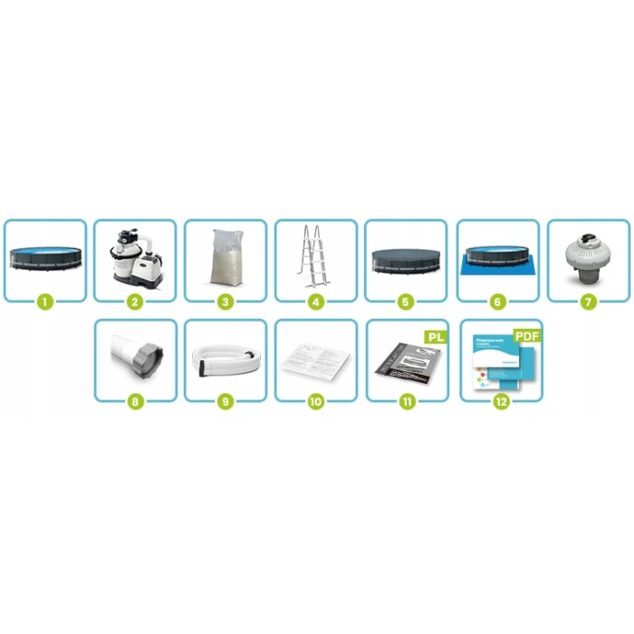 Бассейн каркасный 12в1 Intex 26326 488 х 122 см