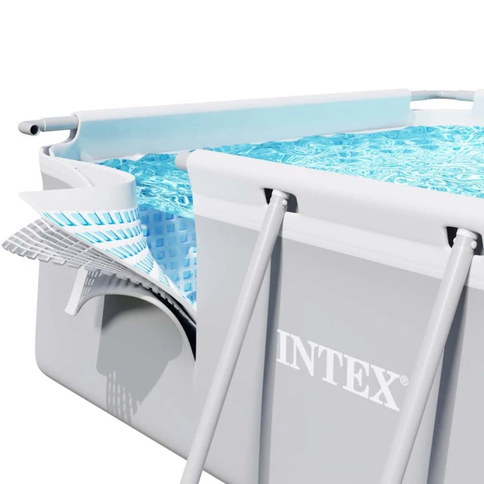 Бассейн каркасный прямоугольный 17в1 INTEX 26788, 400 x 200 x 100 см, серый