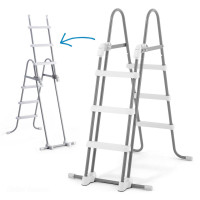 Бассейн каркасный прямоугольный 6в1 INTEX 26792, 488 x 244 x 107 см, серый