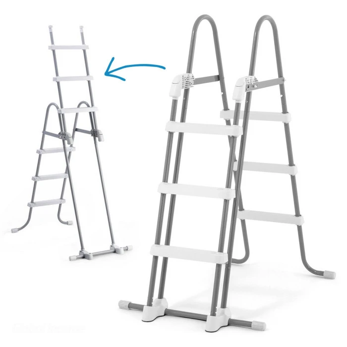 Басейн каркасний прямокутний 6в1 INTEX 26792, 488 x 244 x 107 см, сірий