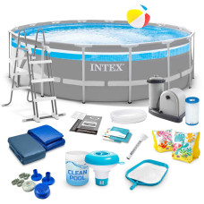 Бассейн каркасный 17в1 INTEX 26730, 488 х 122 см