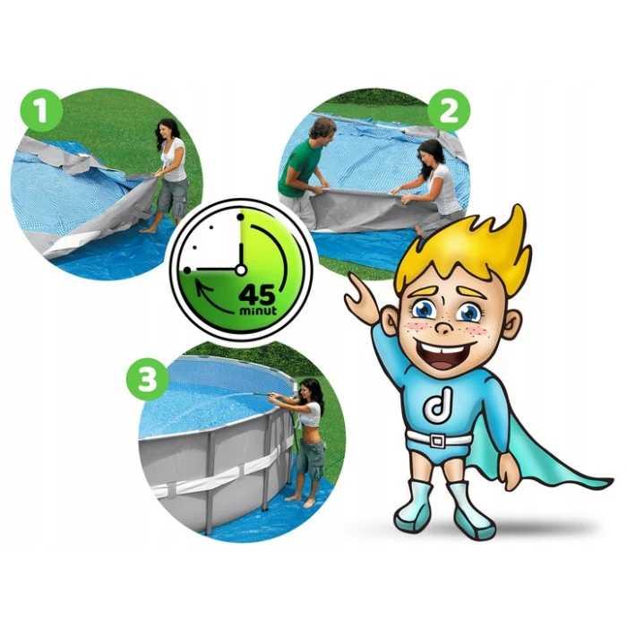 Басейн каркасний 17в1 INTEX 26730, 488 х 122 см