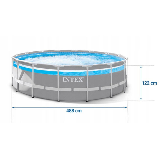 Бассейн каркасный 17в1 INTEX 26730, 488 х 122 см