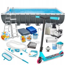 Басейн каркасний 21в1 Intex 26364 732 х 366 х 132 см з самокатоммSoke GO 