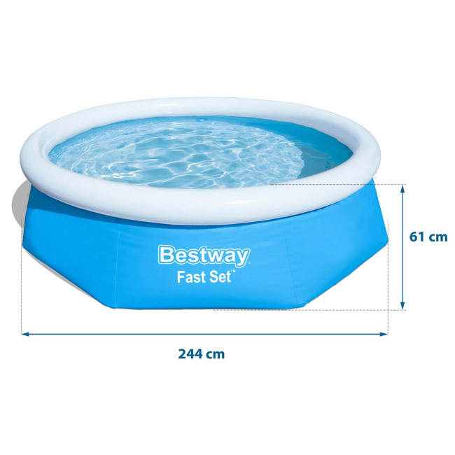 Басейн надувний Bestway 57448, 244 x 61 см